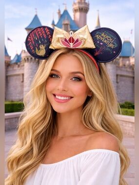 Disney Minnie Ear Headband - Tiana's Bayou Adventure Light-Up NWT